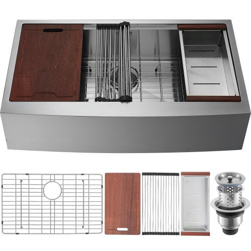 VEVOR Stainless Steel Built-in Kitchen Sink - Select Your Configuration - NSSC36YCYTJ0XIDTRV0 - view 1