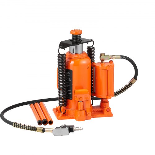 VEVOR Air Hydraulic Bottle Jack, 20 Ton/40000 LBS All Welded Bottle Jack, 10.4-19.7 inch Lifting Range, Manual Handle and Air Pump, for Car, Pickup, Truck, RV, Auto Repair, Industrial Engineering - P20T10420INCHKRBMV0 - view 1