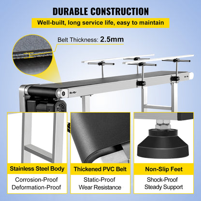 VEVOR Belt Conveyors - Select Your Configuration - PDSSJ150X40SX0001V1 - view 3