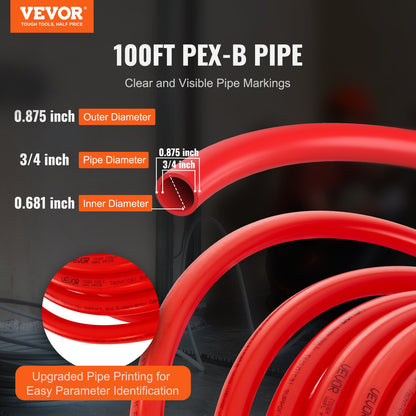 VEVOR PEX Tube - Select Your Configuration - PEXBGHS100FTDIYZWV0 - view 2