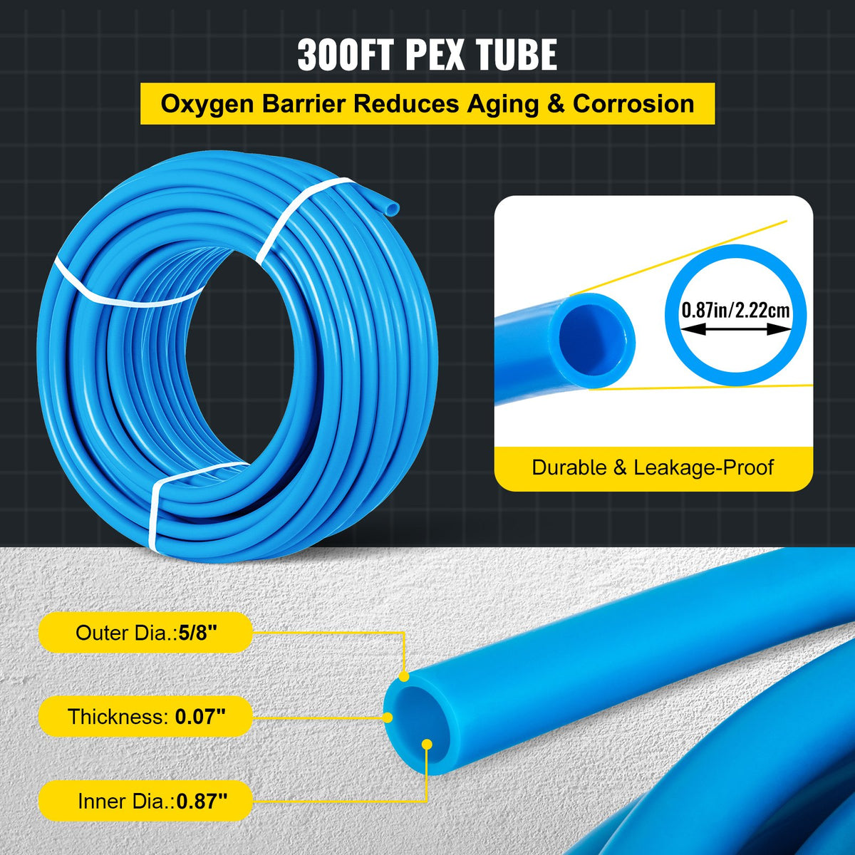 VEVOR PEX Tube - Select Your Configuration - PEXG1YC300YCLS001V0 - view 3