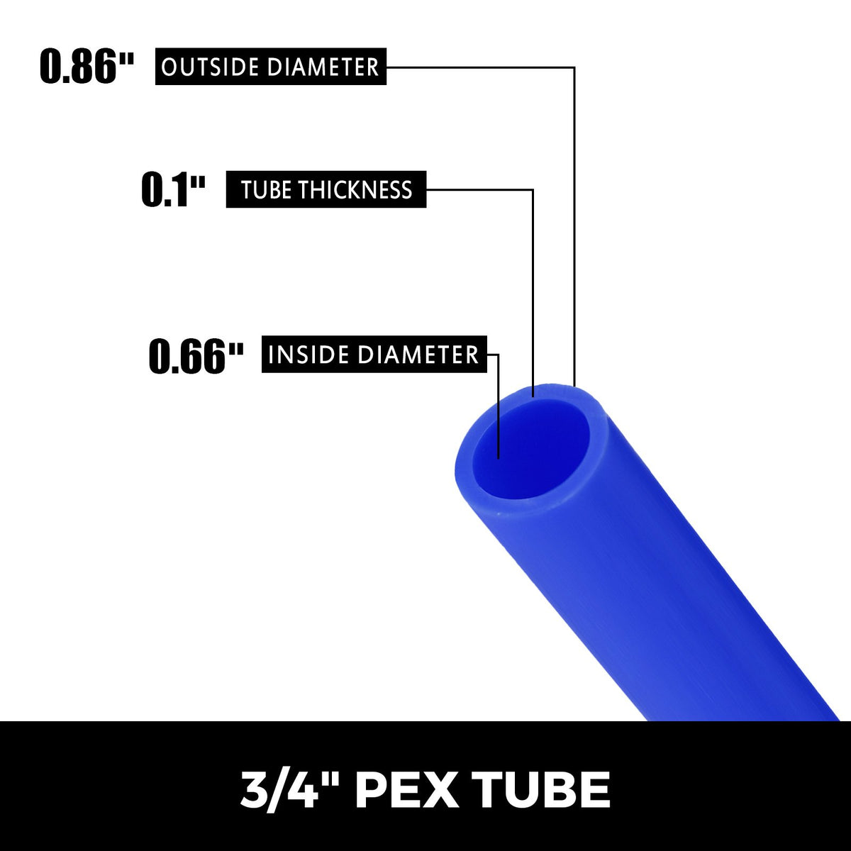 VEVOR PEX Tube - Select Your Configuration - PEXG300FT3-4DCLS1V0 - view 2