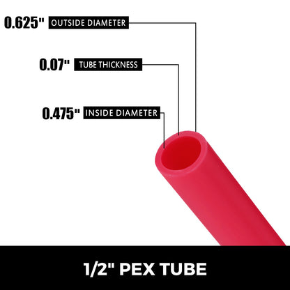 VEVOR PEX Supply Tubing - Select Your Configuration - PEXG500FT1-2SCHS1V0 - view 2