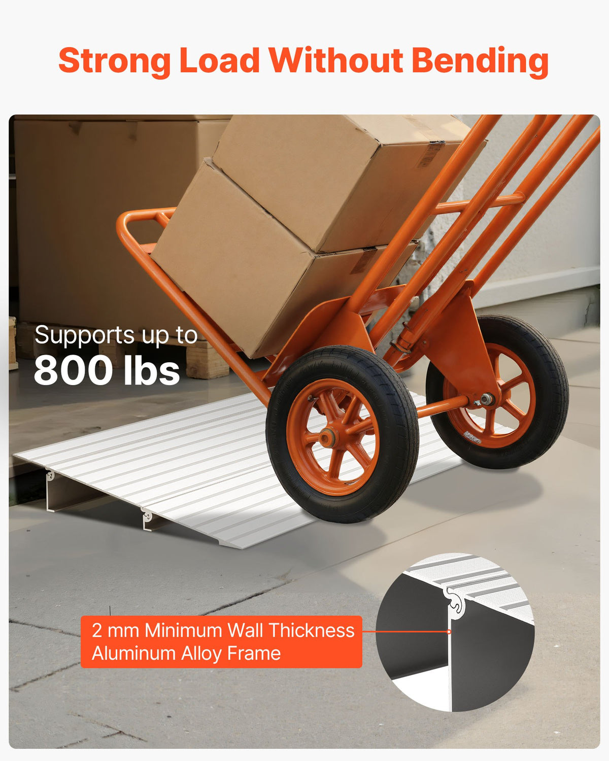 VEVOR Door Threshold Ramp - Select Your Configuration - PJSMJLPD2YC8D43WD001V0 - view 3