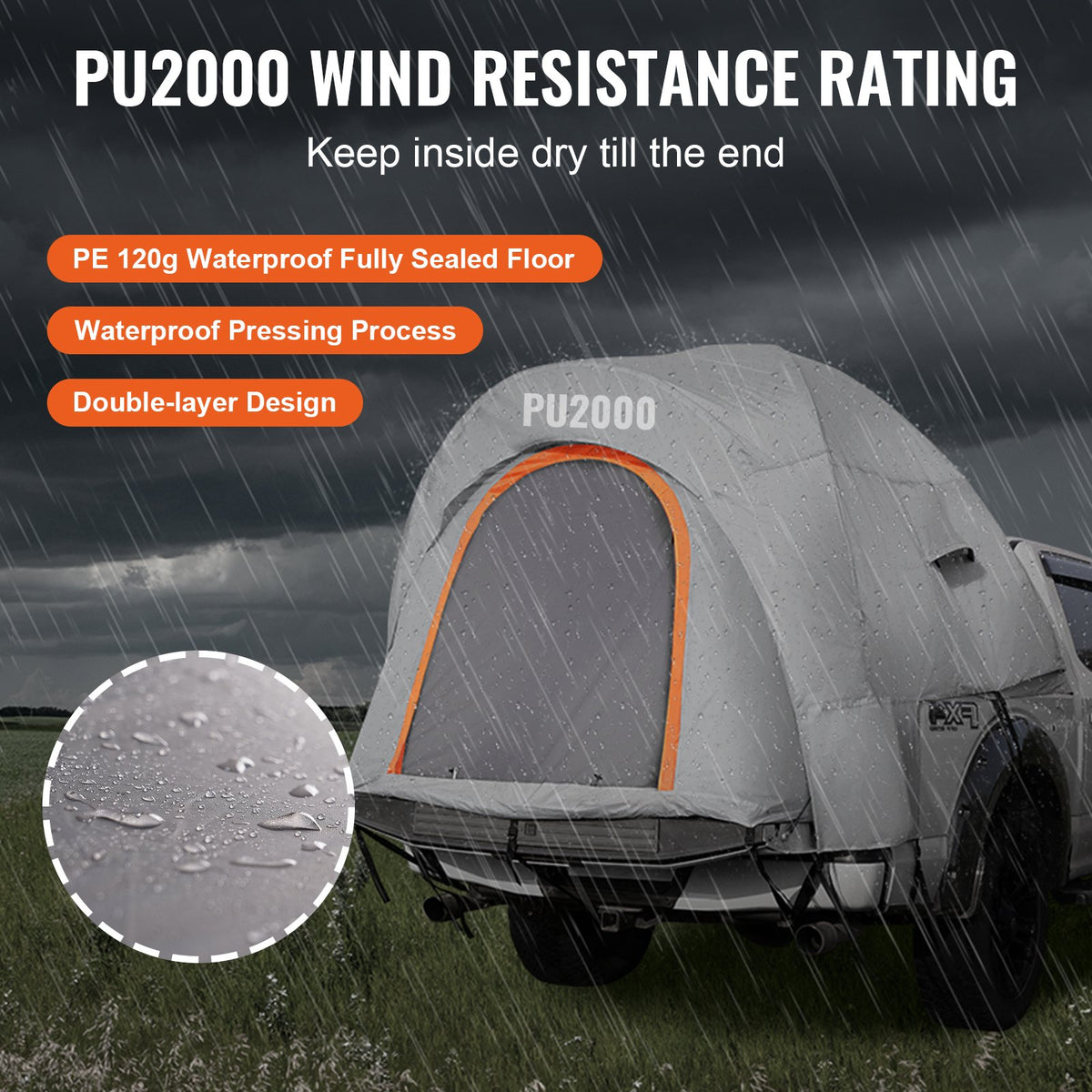 VEVOR Truck Tents - Select Your Configuration - PKZP558550600WTK5V0 - view 3