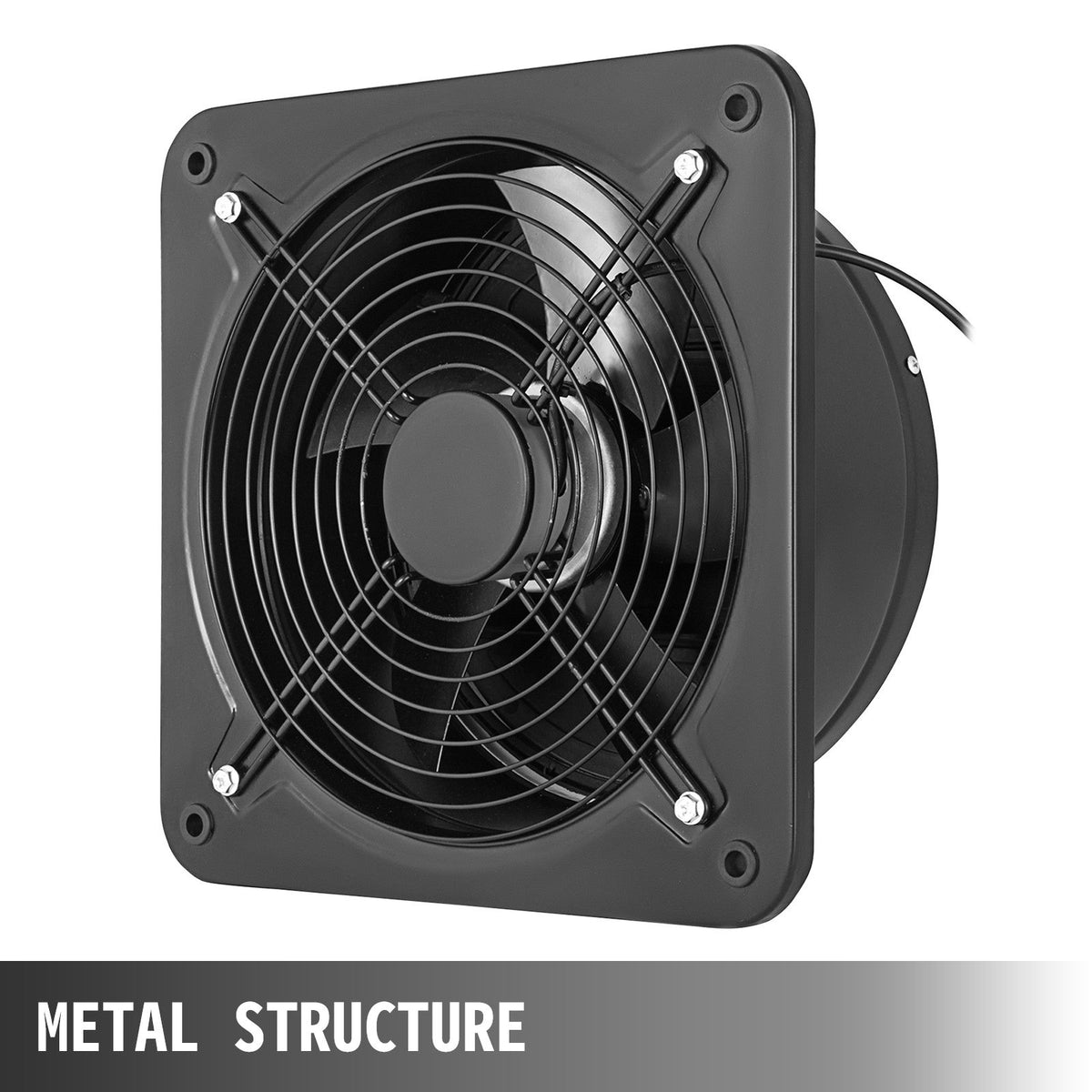 Industrial Ventilation Extractor Metal Axial Exhaust Commercial Air Blower Fan 300mm - PQFJYNF-300-2T001V7 - view 2