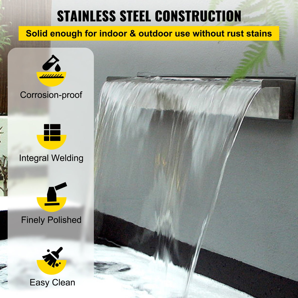 VEVOR Waterfall Spillway - Select Your Configuration - PQSBJPJSW600PQJSKV0 - view 3