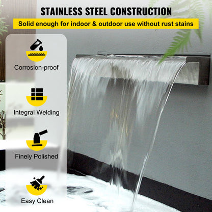 VEVOR Waterfall Spillway - Select Your Configuration - PQSBJPJSW600PQJSKV0 - view 3