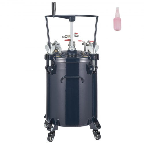 VEVOR Spray Paint Pressure Pot Tank, 30L/8gal Air Paint Pressure Pot with Manual Mixing Agitator, Leak Repair Sealant for Industry Home Decor Architecture Construction Automotive Painting, 70PSI Max - PQTBDMX30LA44SBH6V0 - view 1