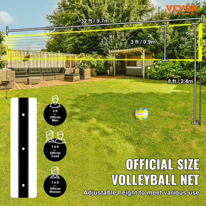 VEVOR Volleyball and Badminton Combo Set