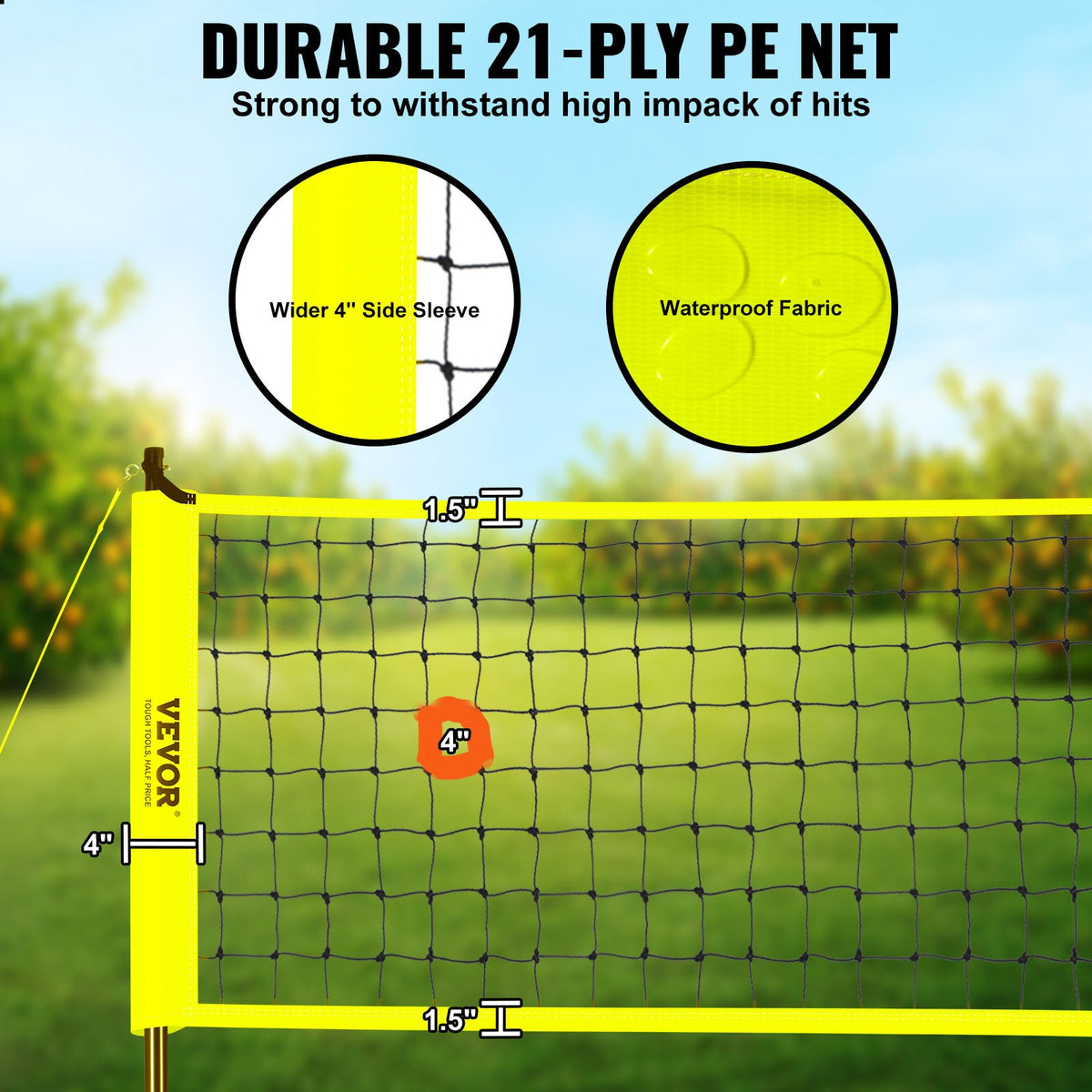 VEVOR Volleyball and Badminton Combo Set