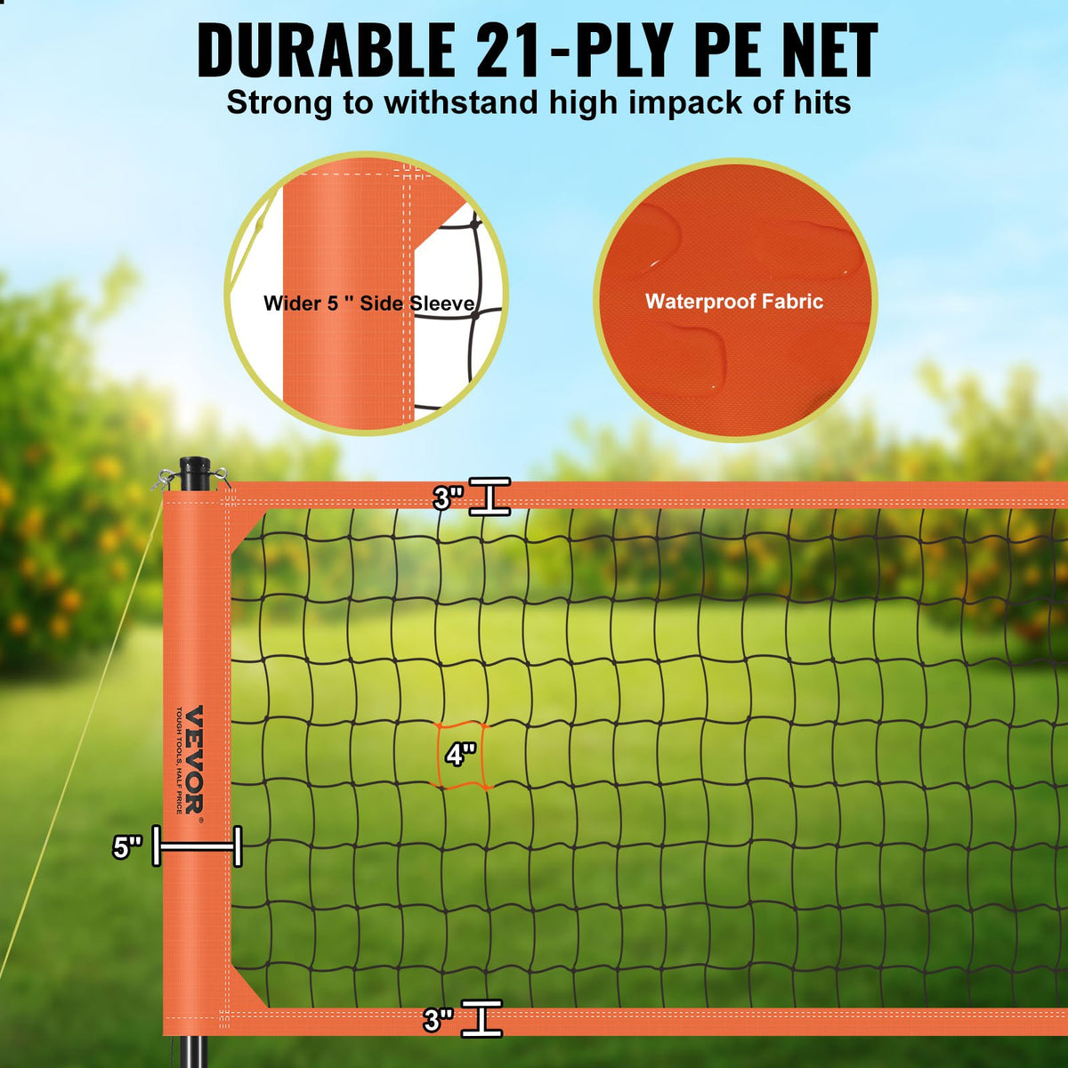 VEVOR Volleyball and Badminton Combo Set