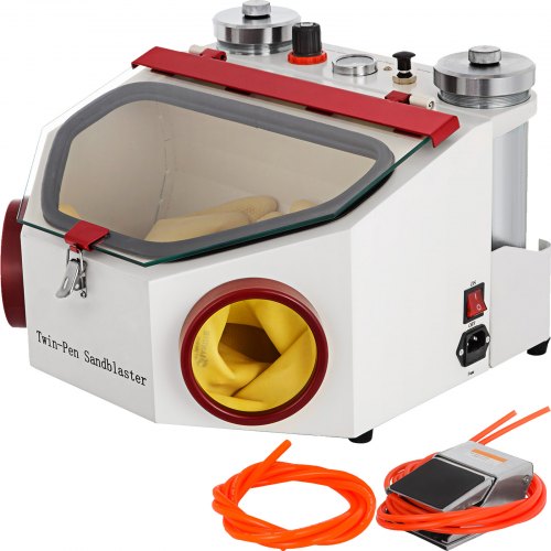 Twin Pen Sandblaster Double Pen Sand Blaster Machine for Dental Lab 2 Tanks Lamp - PSJ-SB00000000001V1 - view 1