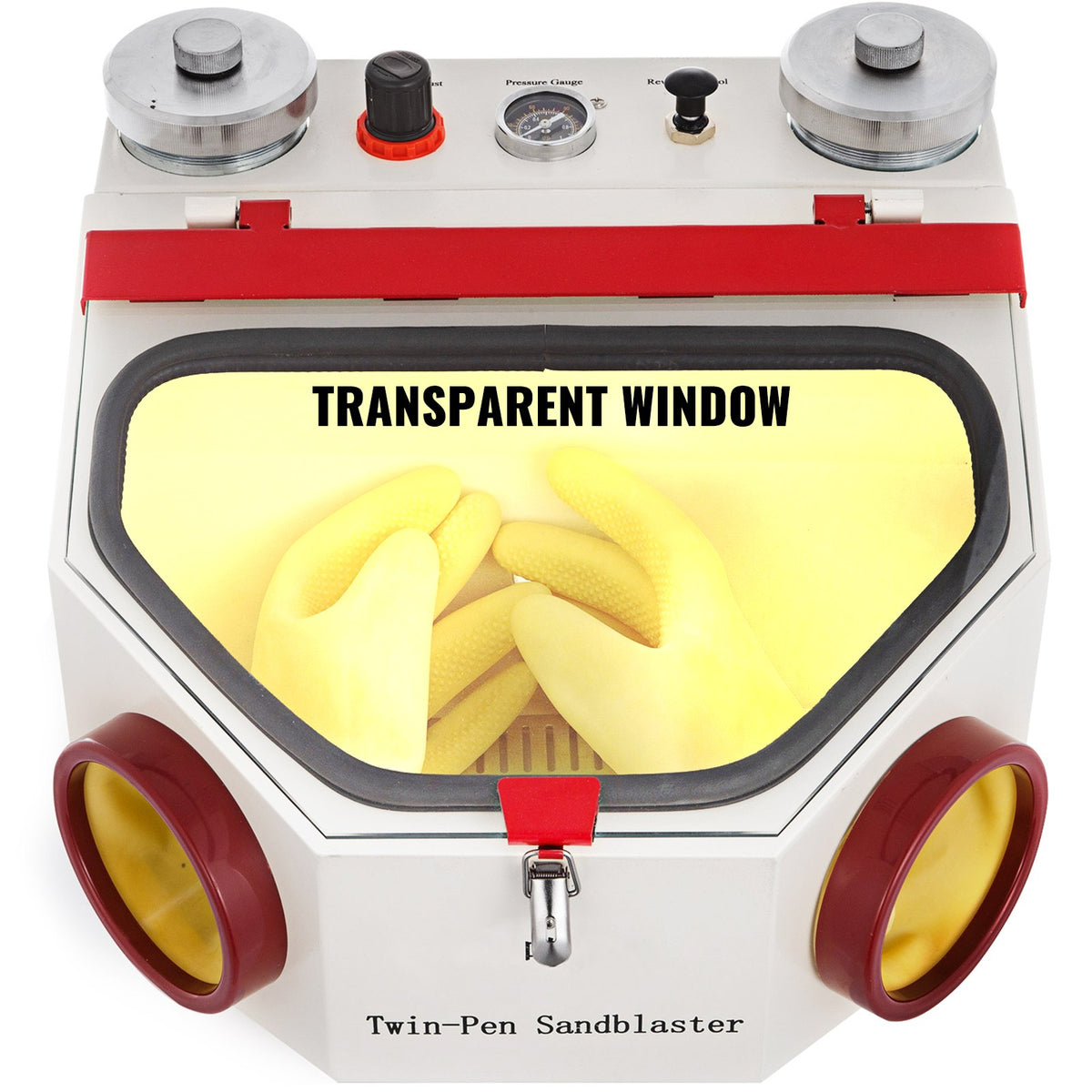 Twin Pen Sandblaster Double Pen Sand Blaster Machine for Dental Lab 2 Tanks Lamp - PSJ-SB00000000001V1 - view 2