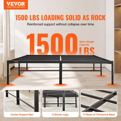 VEVOR Metal Platform Beds - Select Your Configuration - PTCJ14YCQUEE8EMWVV0 - view 2