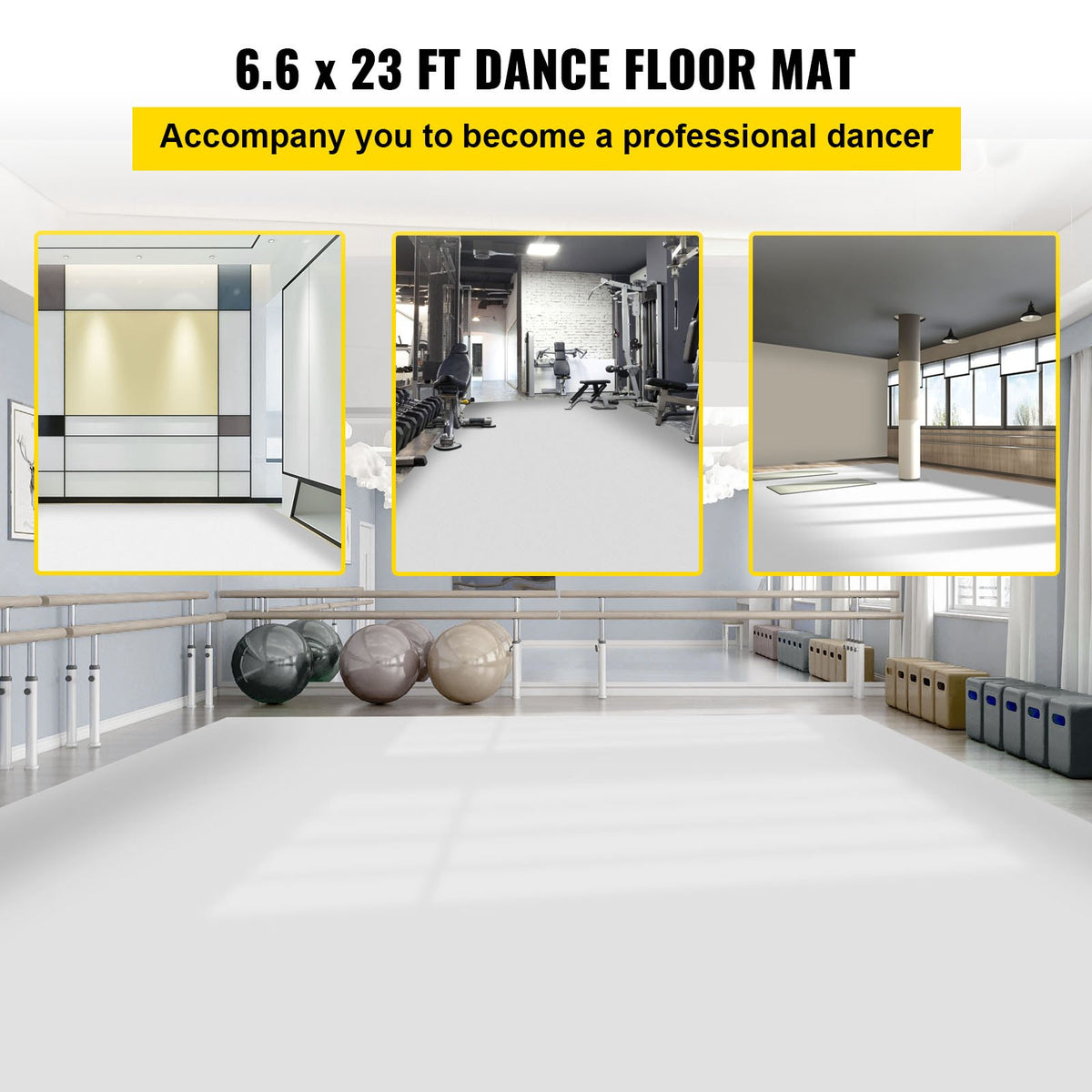 VEVOR Gym Floor Tiles - Select Your Configuration - PVCDBBS2MX7M00001V0 - view 2