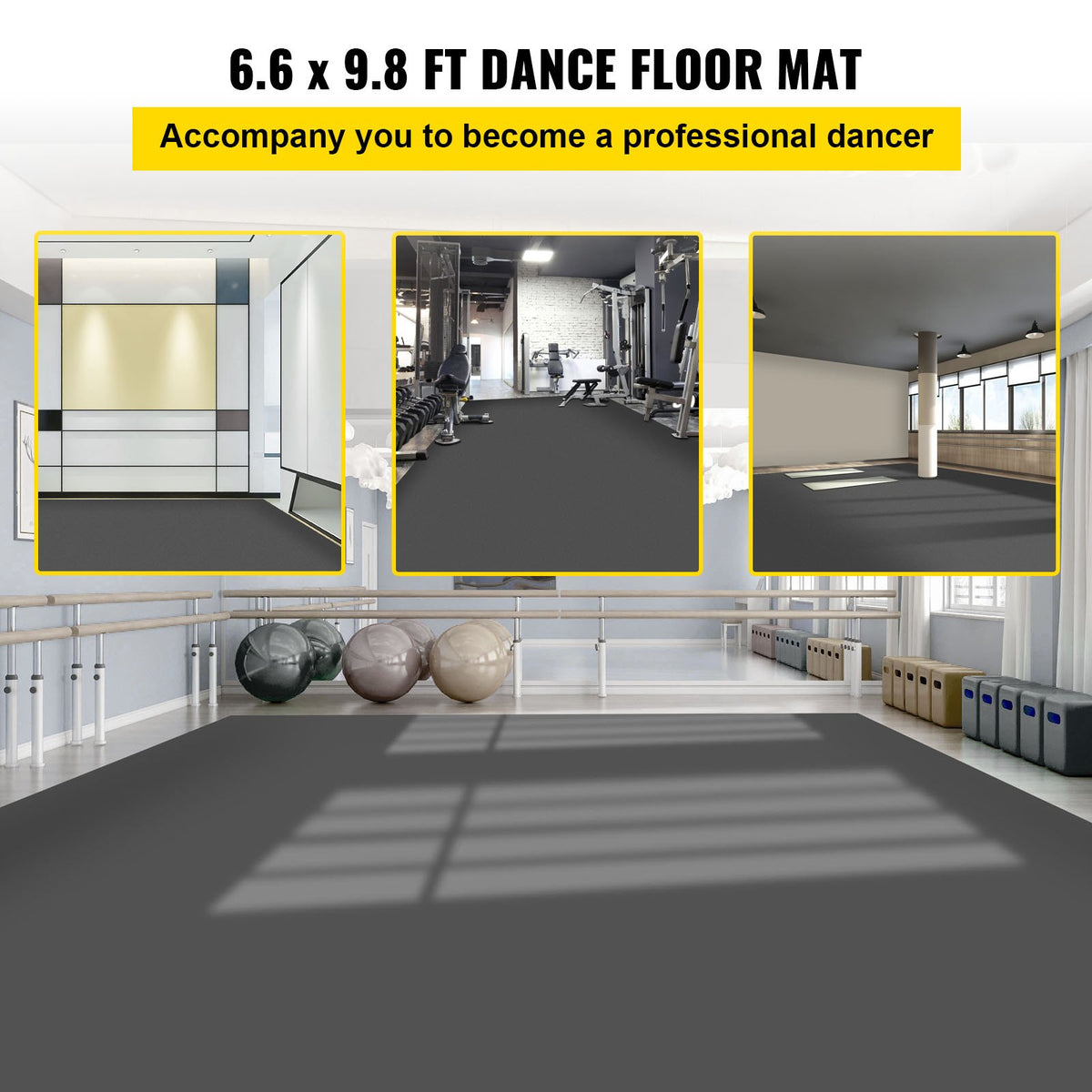 VEVOR Gym Floor Tiles - Select Your Configuration - PVCDBHS2MX3M00001V0 - view 2