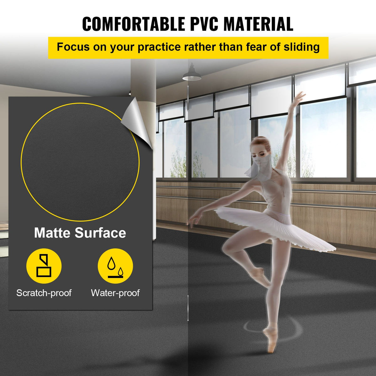 VEVOR Gym Floor Tiles - Select Your Configuration - PVCDBHS2MX3M00001V0 - view 3