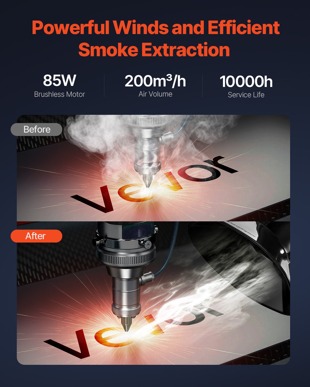 VEVOR Fume Extractor - Select Your Configuration - PYJQDDY200LFAKTGUV1 - view 2