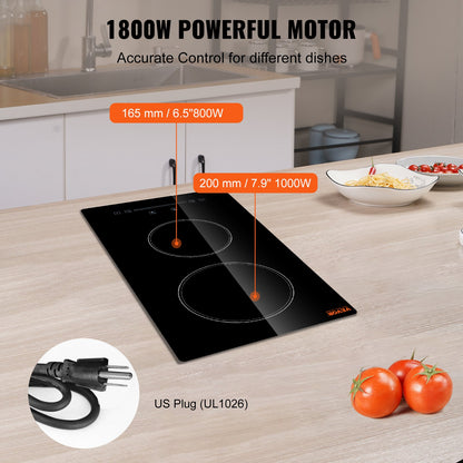 VEVOR Built-In Electric Cooktop - Select Your Configuration - Q12INCH2200W24V95V1 - view 2