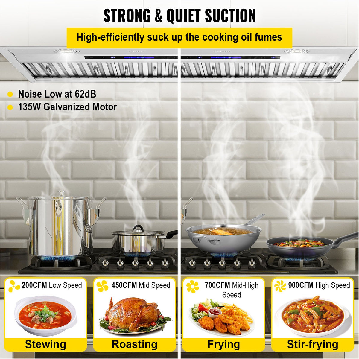 VEVOR Range Hood - Select Your Configuration - Q30900CFM110V3A8JV1 - view 3