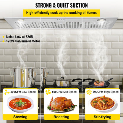 VEVOR Range Hood - Select Your Configuration - Q36450CFM110V8F9SV1 - view 3