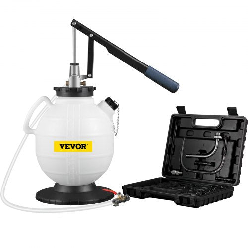 VEVOR Transmission Fluid Pump Manual ATF Refill System Dispenser, Oil and Liquid Refill Bleeder 7.5 Liter Large Capacity, Automatic Transmission Fluid Pump Tool Set with 15 Pieces  - QCBS7.5L15ATFVU71V0 - view 1