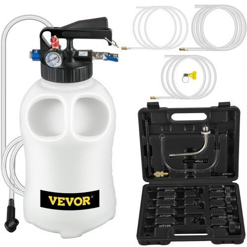 VEVOR Transmission Fluid Pump 2 Way ATF Refill System Dispenser, Oil and Liquid Extractor 10 Liter Large Capacity, Automatic Transmission Fluid Pump Tool Set with 14 Pieces ATF Fil - QCBSX10L14ATFBDV9V0 - view 1