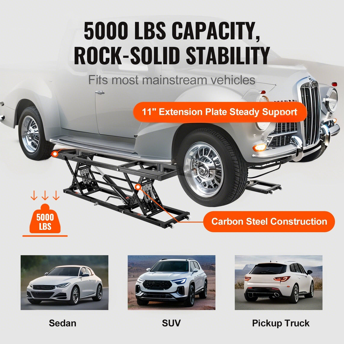 VEVOR Portable Lifts - Select Your Configuration - QCSJJZG5000LBZWD1V1 - view 2