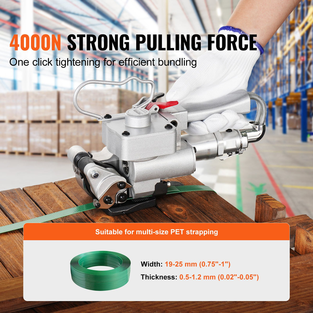 VEVOR Strapping Machines - Select Your Configuration - QDKZJQD1925MN3HP4V0 - view 3