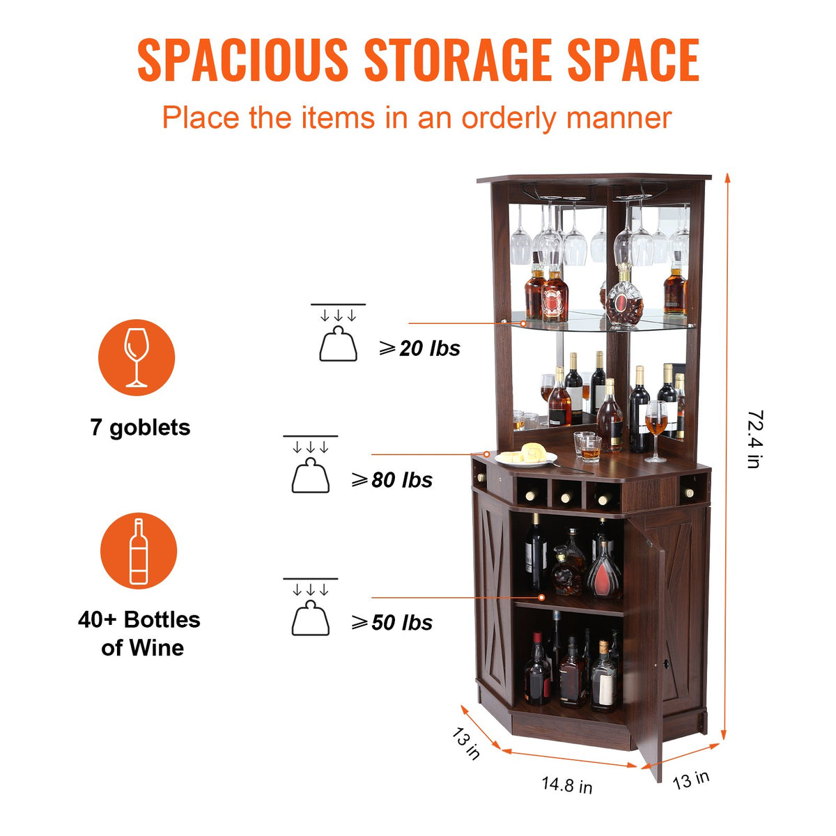 VEVOR Wine Cabinet - Select Your Configuration - QJ23631573211CRJ2V0 - view 3