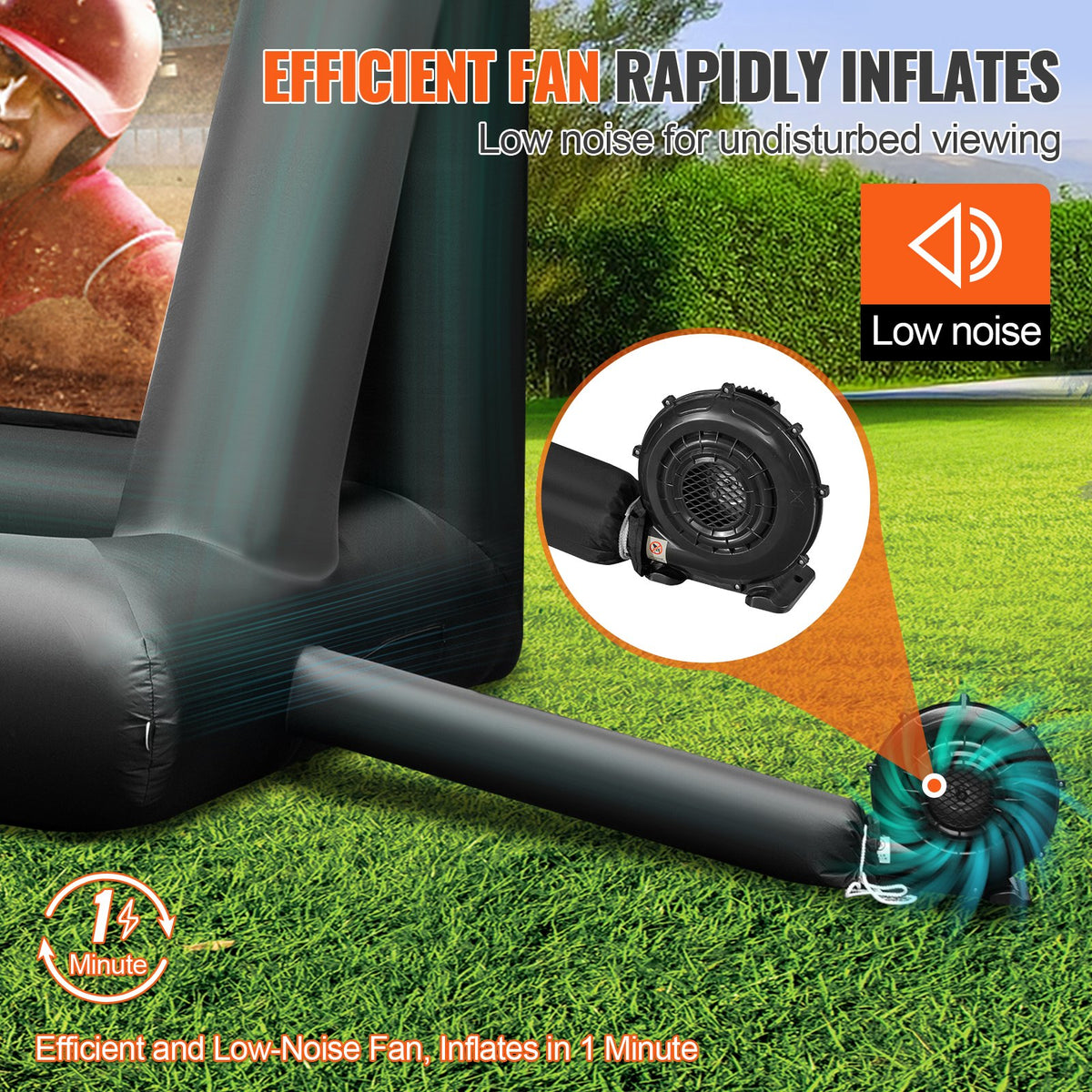 VEVOR Inflatable Projection Screen - Select Your Configuration - QTYPS20FT110V32ESV1 - view 3