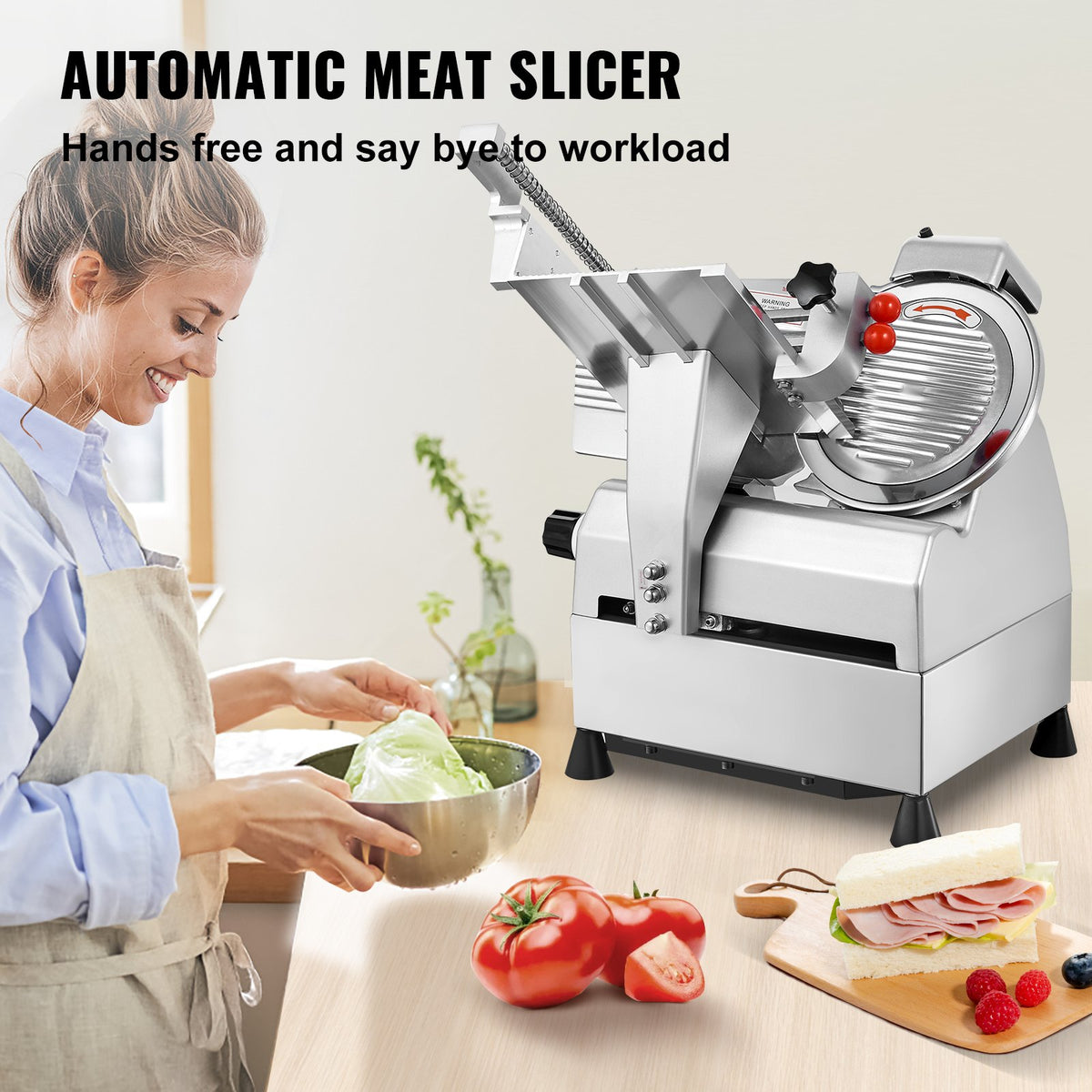 VEVOR Commercial Meat Slicer - Select Your Configuration - QZDQPJ550W10IEF8OV1 - view 2