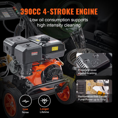 VEVOR Gas Pressure Washers - Select Your Configuration - R4400PSI40GPMBG47V0 - view 3