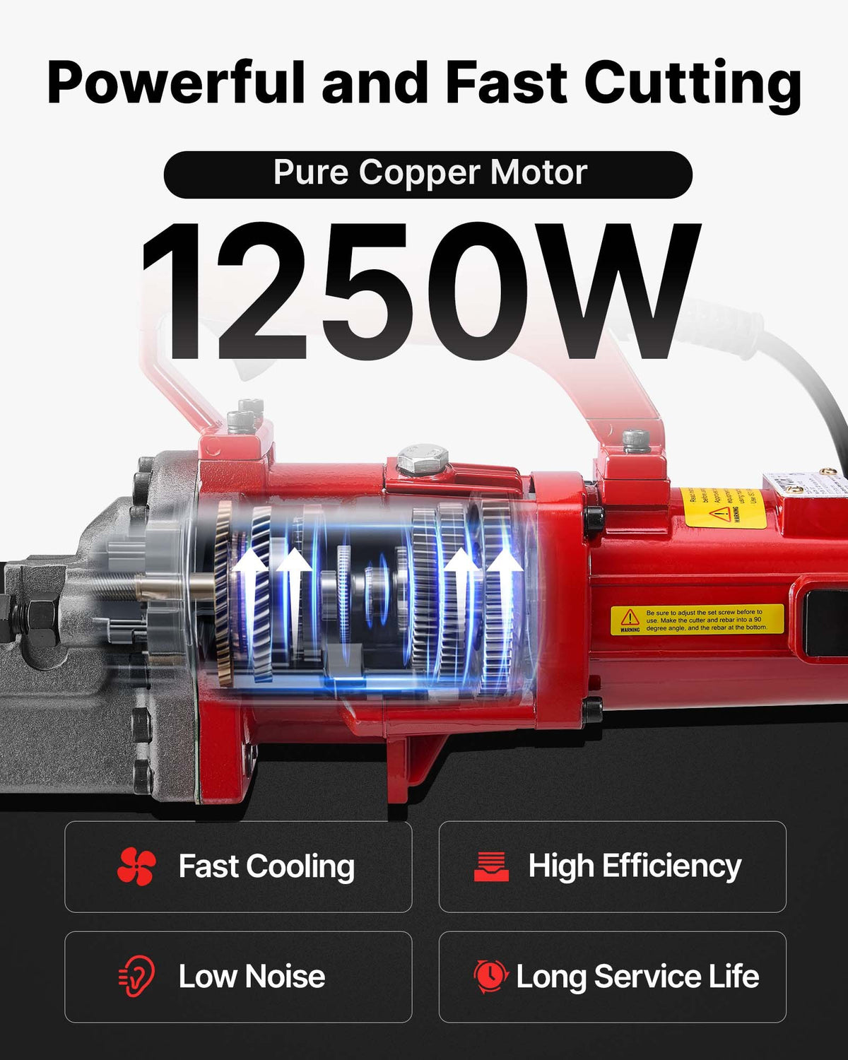 VEVOR Power Rebar Cutters - Select Your Configuration - RC-20GJQGJRED0001V1 - view 3
