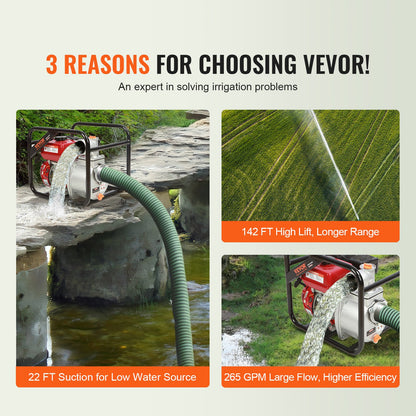 VEVOR Engine Driven Pumps - Select Your Configuration - RYFDJSBYCYC377WQQV0 - view 3