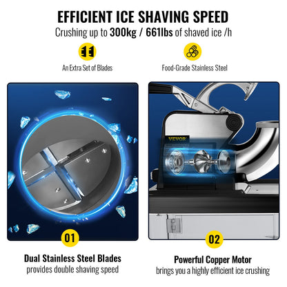 VEVOR Ice Shavers - Select Your Configuration - SBJ300XTDBK000001V1 - view 3