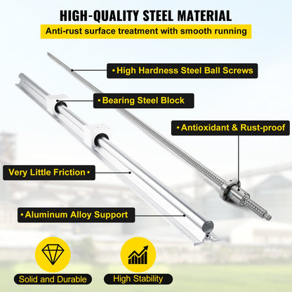VEVOR Linear Guide Rails - Select Your Configuration - SBR20SZSGZXDGTZ01V0 - view 3