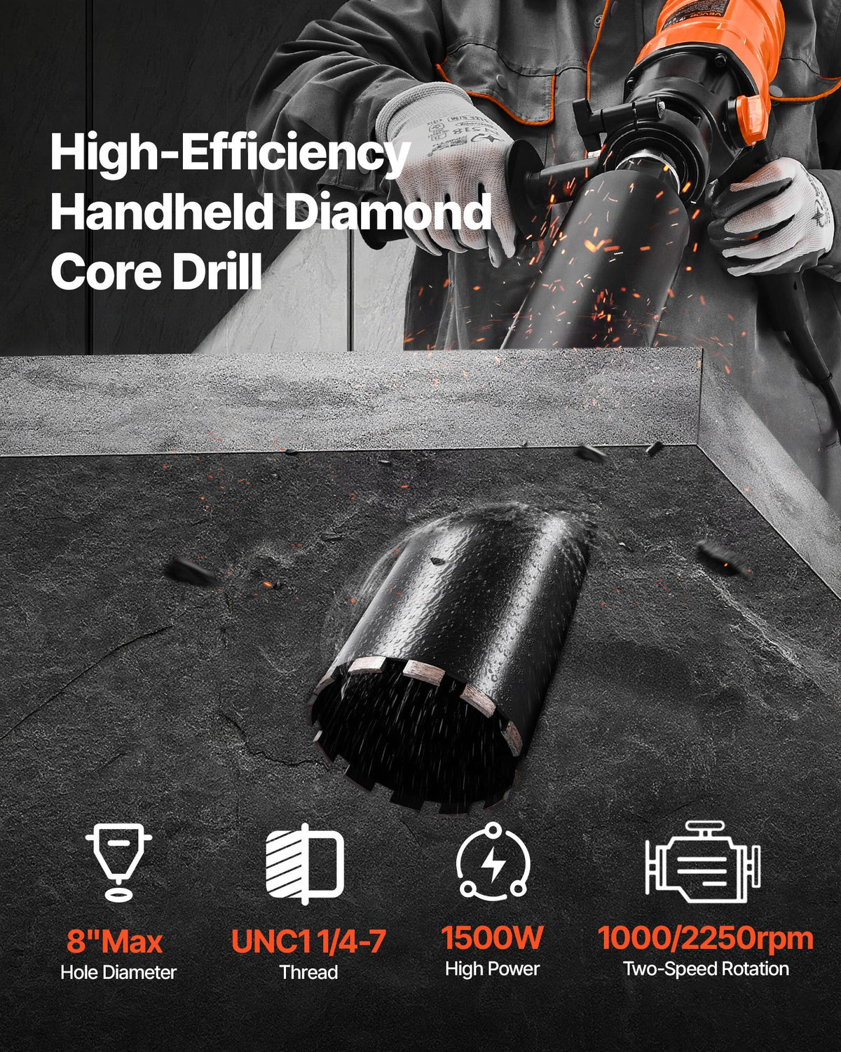 VEVOR Coring Tools - Select Your Configuration - SCJGSZKJ4YC4QTP1M001V1 - view 2