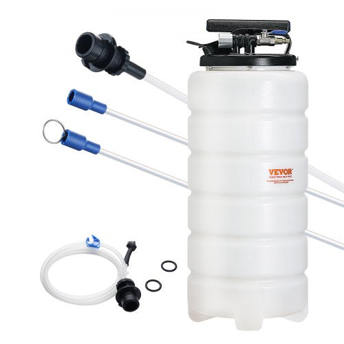 VEVOR Fluid Extractor, 4 Gallons (15 Liters), Pneumatic/Manual Oil Changer Vacuum Fluid Extractor with Dipstick and Suction Hose, Oil Extractor Change Pump for Automotive Fluids - SDCYQ15LQD20CAED3V0 - view 1