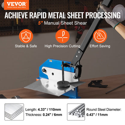 VEVOR Metal Plate Shear - Select Your Configuration - SDJBQ5YC14ZD7IUX8V0 - view 2