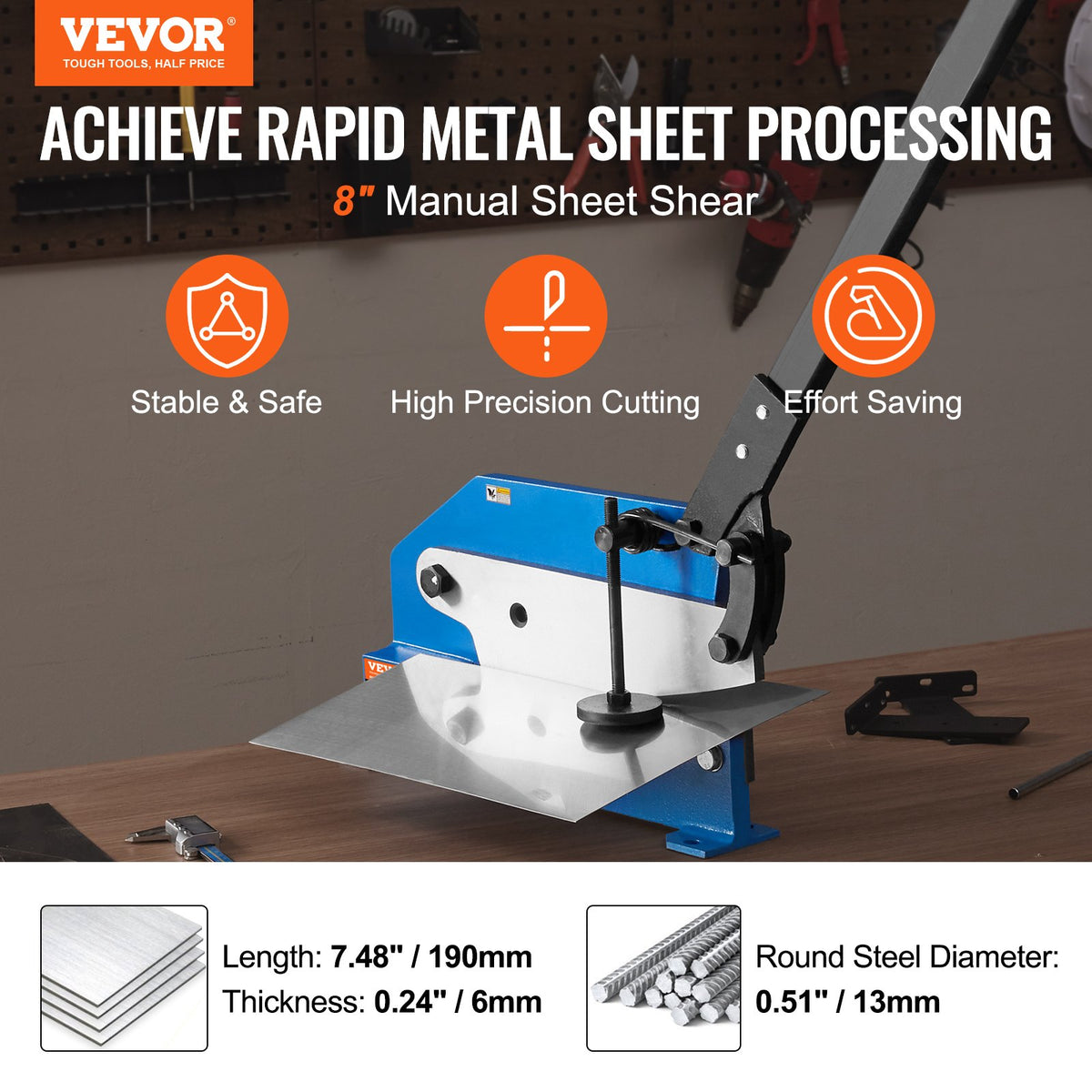 VEVOR Metal Plate Shear - Select Your Configuration - SDJBQ8YC14ZDAY6I2V0 - view 2
