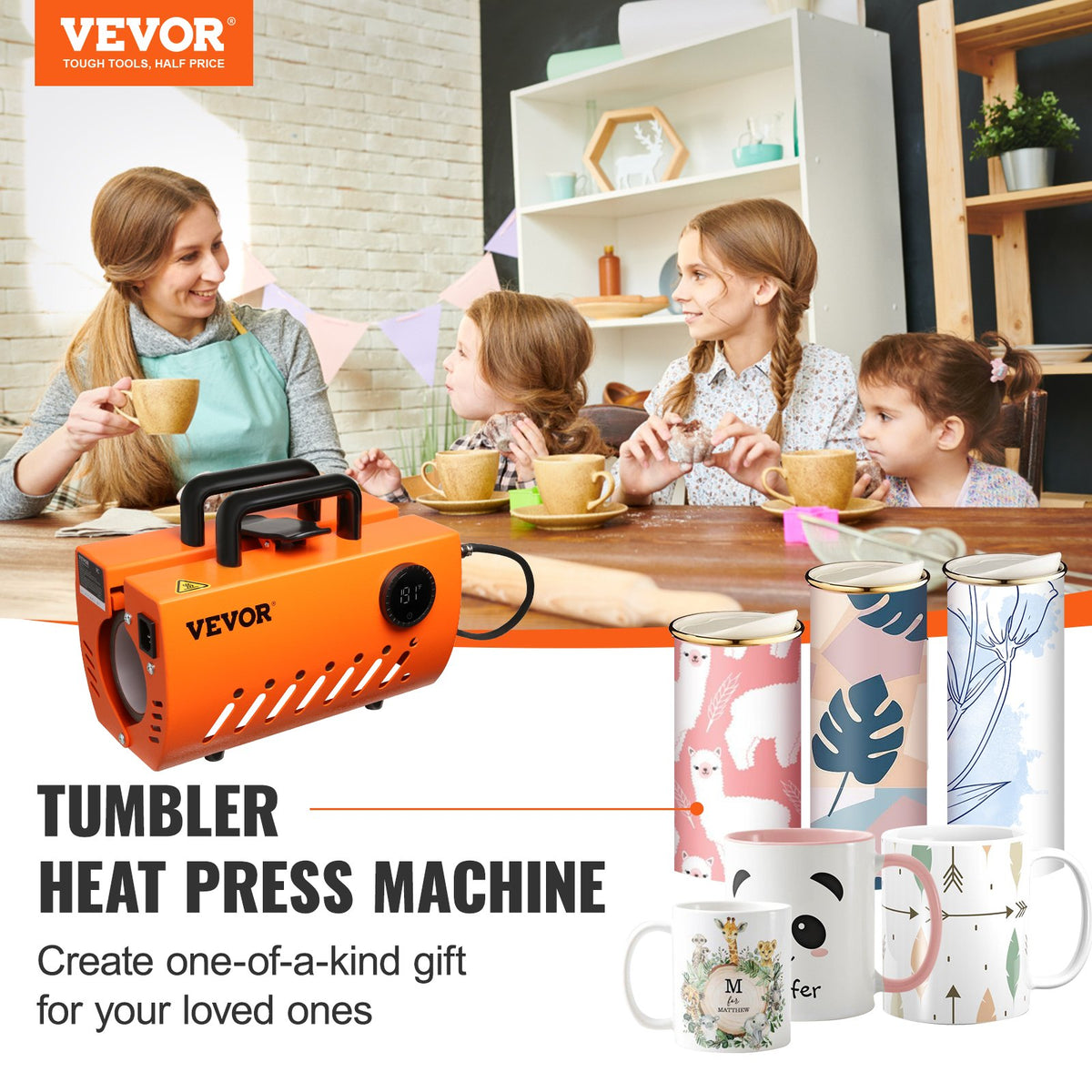 VEVOR Manual Mug Heat Press - Select Your Configuration - SDKBJ600W30OZZJVOV1 - view 2