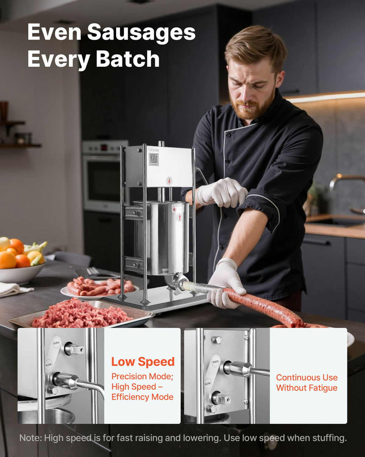 VEVOR Sausage Stuffers - Select Your Configuration - SDKGCJLS10L06EIN0001V0 - view 2