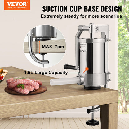 VEVOR Sausage Stuffers - Select Your Configuration - SDLSBXGGC15L18HO0V0 - view 2