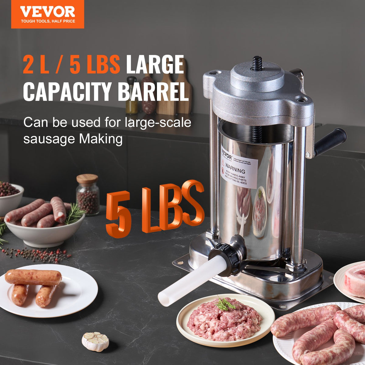 VEVOR Sausage Stuffers - Select Your Configuration - SDLSBXGGCJ2LHRF1AV0 - view 2