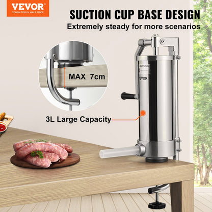 VEVOR Sausage Stuffers - Select Your Configuration - SDLSBXGGCJ3L10KSCV0 - view 2