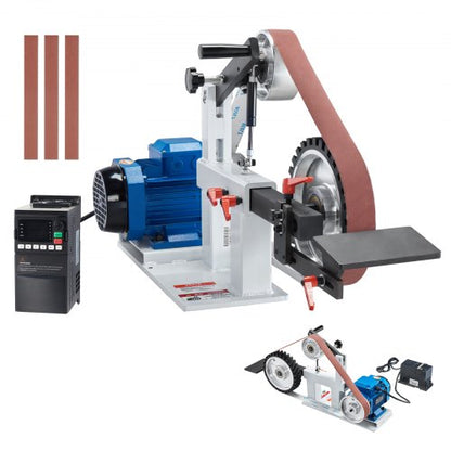VEVOR Variable-Speed Belt Grinder - JLD10-5, 72 x 2 inch - product view 1