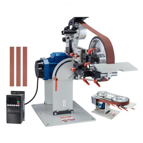 VEVOR Variable-Speed Belt Grinder - JLD10-7, 72 - 82 x 2 in - product view 1