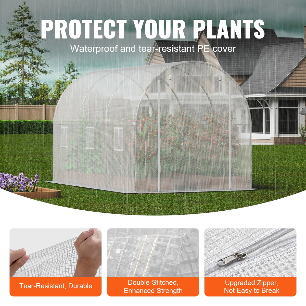 VEVOR Portable Greenhouses - Select Your Configuration - SDXWS10X7X7F4BYNQV0 - view 3